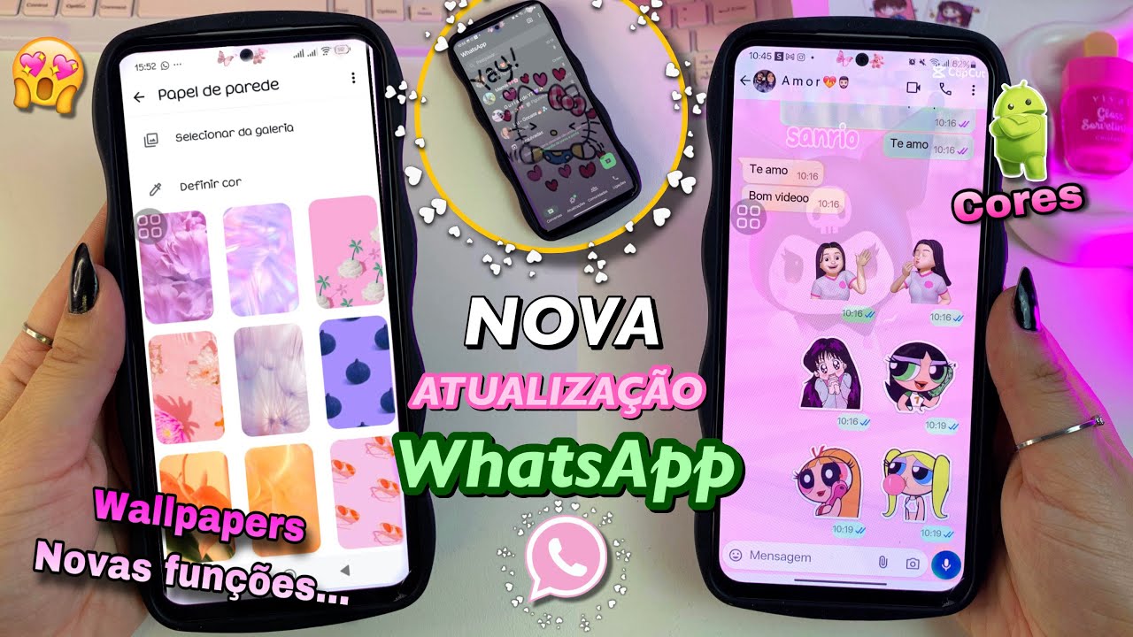 É OFICIAL! 🤩 NOVAS CORES NO WHATSAPP: Aprenda como ter o WhatsApp ...