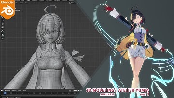 3D Modeling Time-lapse | Atelier Yumia | Blender 4x | Part 1