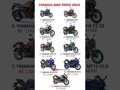 Yamaha Bikes Price List 2023 🏍🏍| #shorts #minutejagmohan