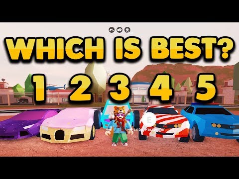 Roblox Jailbreak What Is The Best Car In The Game Roblox Experiment Youtube - roblox jailbreak all vehicles roblox free zombie face