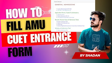 How to fill AMU CUET application form || AMU CUET Registration procedure & Step by step doubt clear