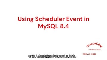 Using Scheduler Event in MySQL 8 4
