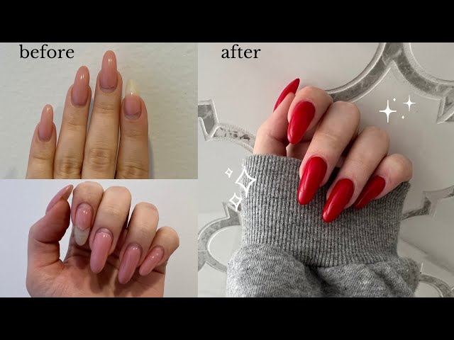 Crazy Long NATURAL Nails 😱 Correcting Nails From Another Nail