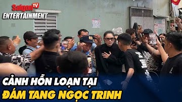 Cảnh hỗn loạn tại đám tang Ngọc Trinh khiến dư luận phẫn nộ | SaigonTV Entertainment