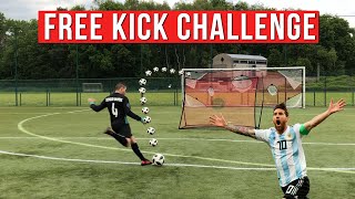 LIONEL MESSI FREE KICK CHALLENGE | Football Challenge #2