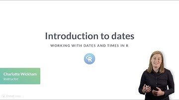 R Tutorial: Introduction to dates