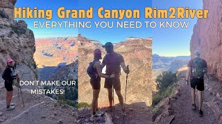 hiking grand canyon rim to river | our craziest and longest hike ever