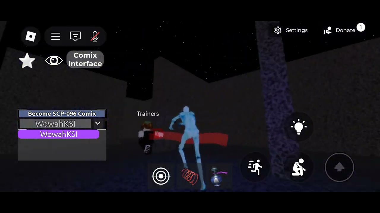 Playing with @Cheesegangmembs and being chases by scp