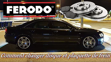 Quel est le prix du changement des plaquettes de frein sur une Audi A8 ?