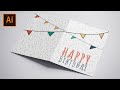 How to create a greeting card in illustrator