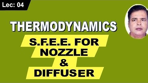 S.F.E.E  For Nozzle and Diffuser |Thermodynamics for GATE and ESE|