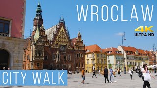 Wroclaw city walk 4k Poland 2021 | Прогулка по центру города - Вроцлав