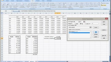 Solver for Portfolios