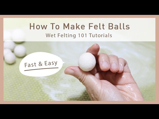 How to Make Easy Felt Balls – Two Ways  Club Chica Circle - where crafty  is contagious