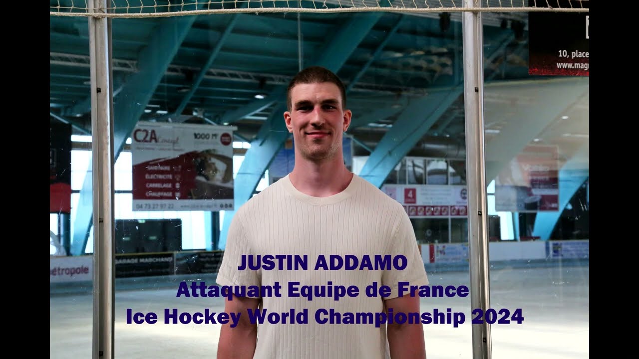 FRA - ICE HOCKEY ITW Justin Addamo Attaquant Equipe de France – Ice Hockey World Championship 2024