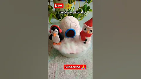 Super Easy DIY 😍 With Clay.☃️ Making Igloo Ideas ✨.#clayart #miniatureart #craft #diy