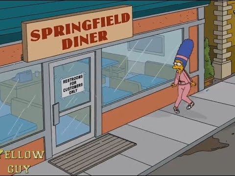 THE SIMPSONS- when You Want To Go To The Toilet, But No Toilet!