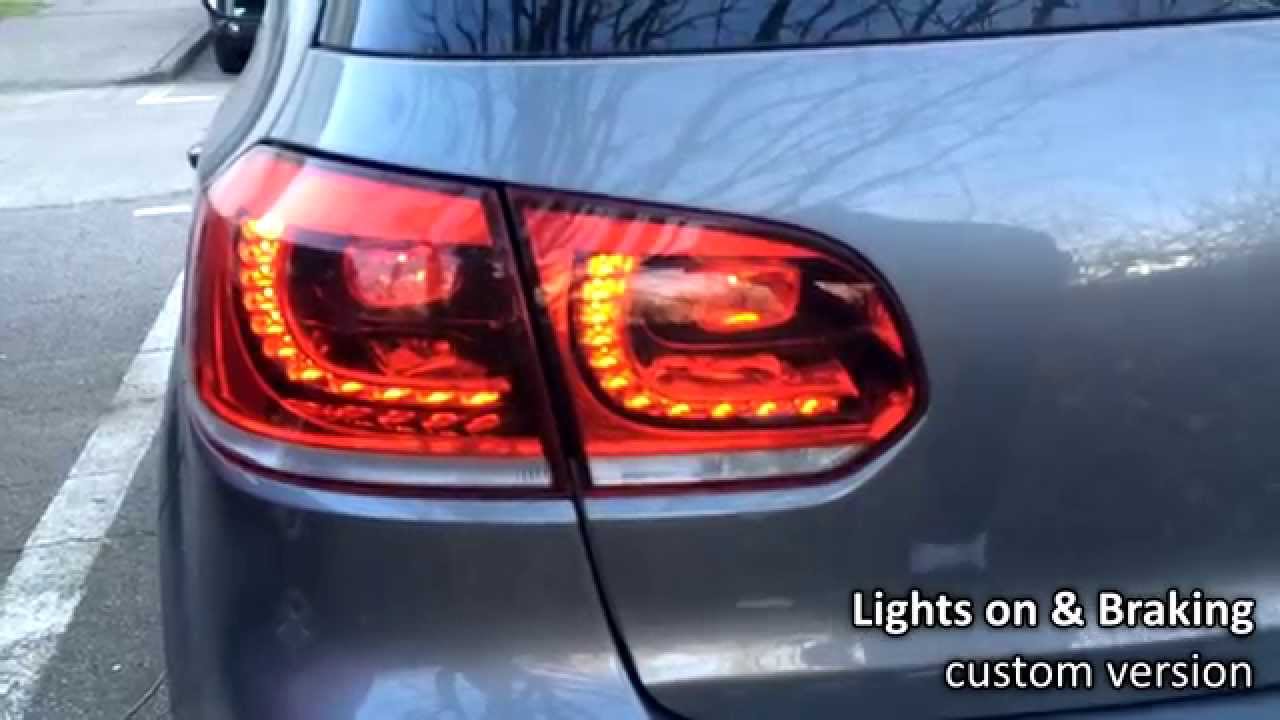 Vw Golf Vi Innere Heckleuchten Beim Bremsen Aktiv Youtube