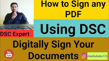 How to Digitally Sign any PDF Document | DSC Expert | 8210761978 | DSC Class -3