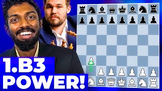 Magnus Carlsen is THE NEW 1.b3 COWBOY? | Adhiban on Magnus Carlsen's 1.b3 Opening Choice