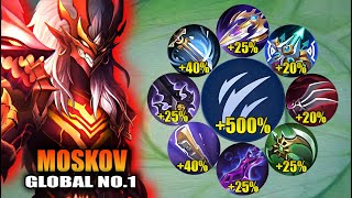 TOP GLOBAL MOSKOV FULL ATTACK SPEED BUILD IN SOLO HIGH RANKED GAME! THIS IS SUPER BROKEN! screenshot 4