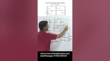 How Can Solved Complex Circuit with the help of Current Divider Rule less than 1m #shorts #short