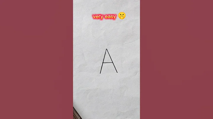 How to Draw a Star with Letter A ✨#drawing #short