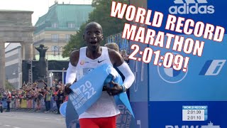 Eliud Kipchoge Breaks Marathon WORLD RECORD In Berlin, Runs 2:01:09! || RACE VIDEO