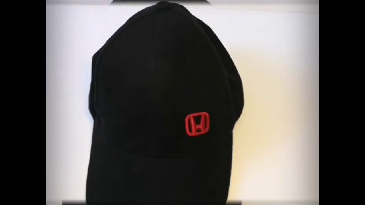 Official Honda Black Baseball Cap Hat VGC Adjustable Snapback Black CHECK VIDEO