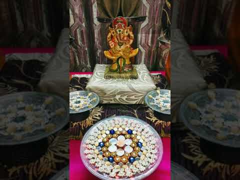 Ganesh puja home decoration 3 @uniquecraftideas1581