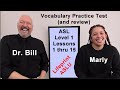 Level01 vocabulary practice test and review 50 questions from lesson 1 through lesson 15 aslu