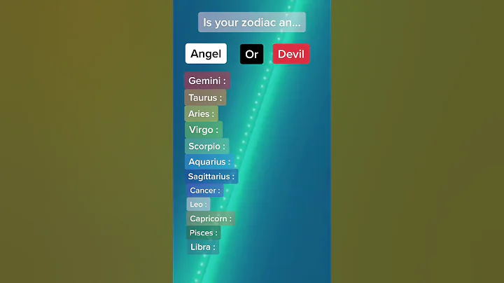 Is your zodiac sign an Angel or devil? 🤔 - DayDayNews