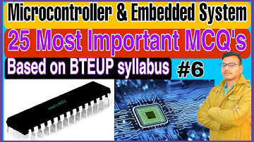 #BTEUP_ONLINE_EXAM|| Microcontroller & Embedded system Mcq part-6|| #bteupmcq| 6th semester mcq elx|