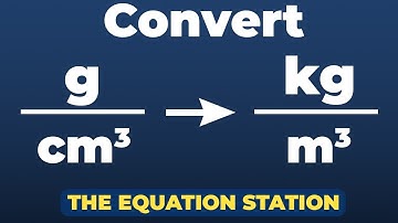 How to convert between g/cm^3 and kg/m^3 | Physics Practice Problem