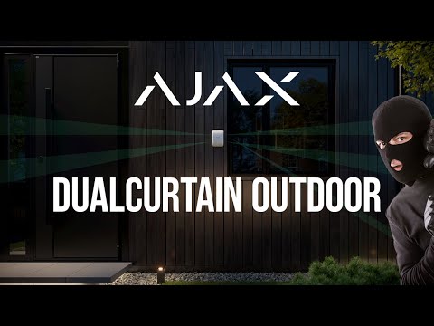 Бездротовий вуличний датчик руху Ajax DualCurtain Outdoor white, видео 5
