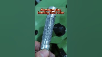 Aluminum pipe knurling fixed roller#thread#threadrollingmachine#knurlingmachine#machinethreadmachine