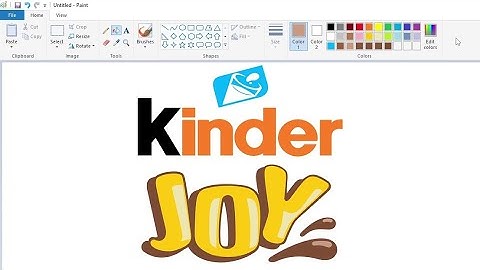 How to draw the Kinder Joy logo using MS Paint | How to draw on your computer