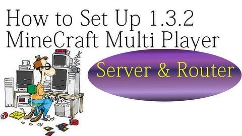 How to Set Up 1.3.2  Multi Player Server & Router