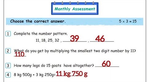 EE 4th std maths workbook answer term 2 monthly assessment 