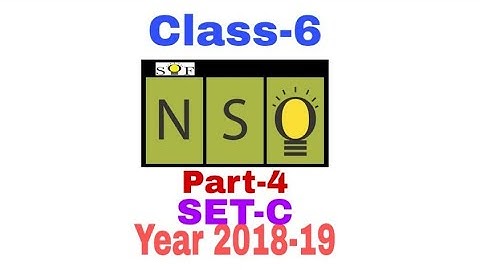 NSO Class-6 2018 SET-C Question paper with answers.