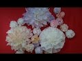 簡単・豪華・安価なペーパーナプキンフラワー / DIY Kawaii Paper Napkin Flower