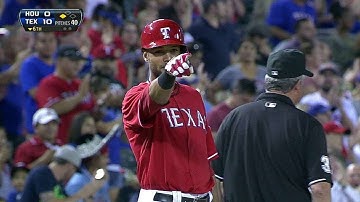 HOU@TEX: Rios hits for cycle with RBI triple