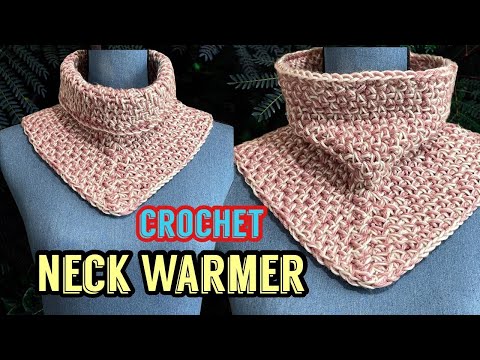 Easy Crochet Neck Warmer - Very easy for Beginners - How to