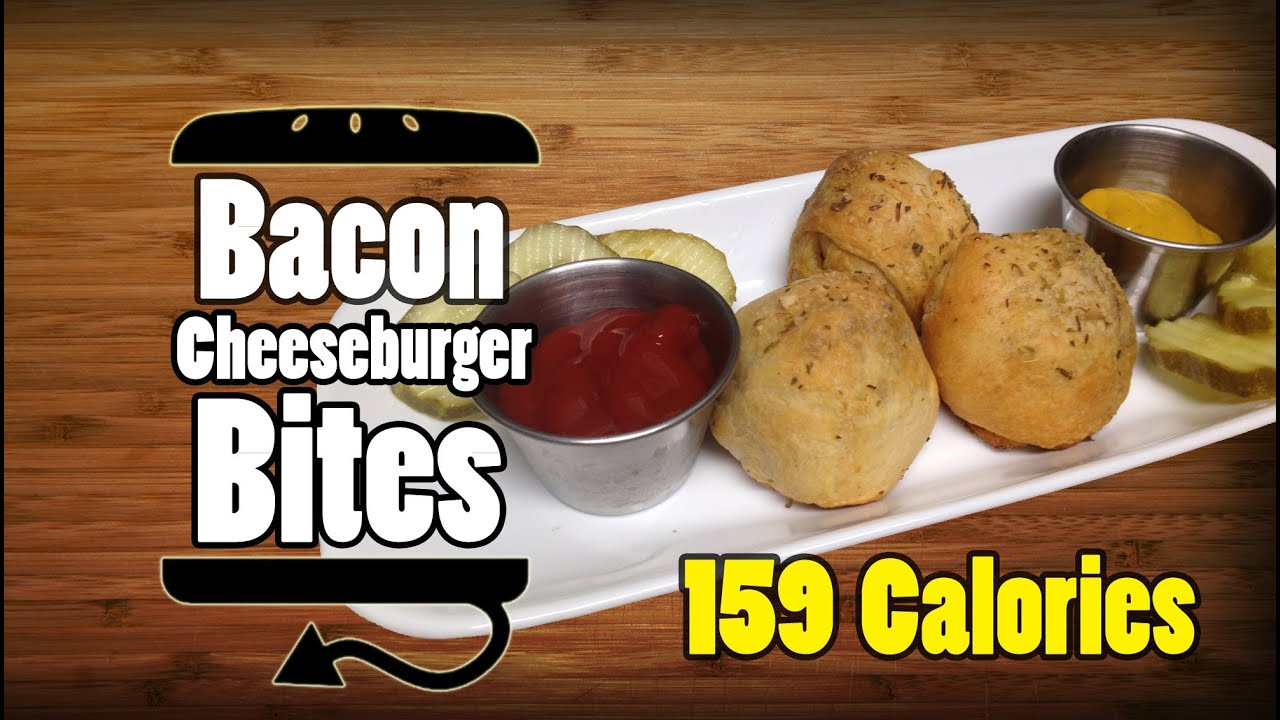 Bacon Cheeseburger Bites Recipe - HellthyJunkFood