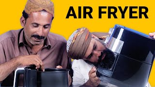 Tribal People Try To Use Air Fryer For The First Time