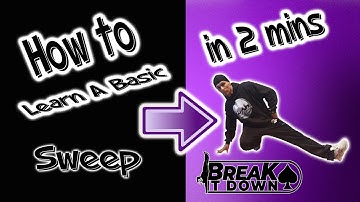 How to Breakdance | Sweep Footwork Basic | Bboy Tutorial | BREAK IT DOWN