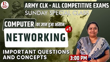 Networking (Part 1) | Computer Live Class for All Competitive Exams | By Megha Ma