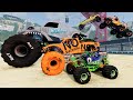 Big &amp; Small Monster Trucks Mud Battle #34 | BeamNG Drive - Griff&#39;s Garage