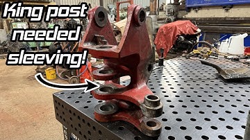 Putting sleeves in a worn out Takeuchi King Post. Like new again!