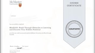 Mindshift :break through obstacles to learning | Coursera All quiz answers.